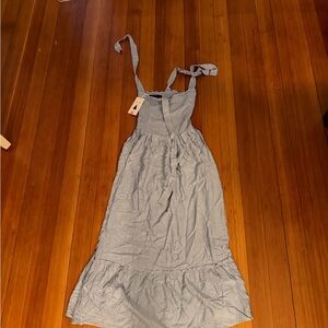 Light Blue Sleeveless Zesica Maxi Dress